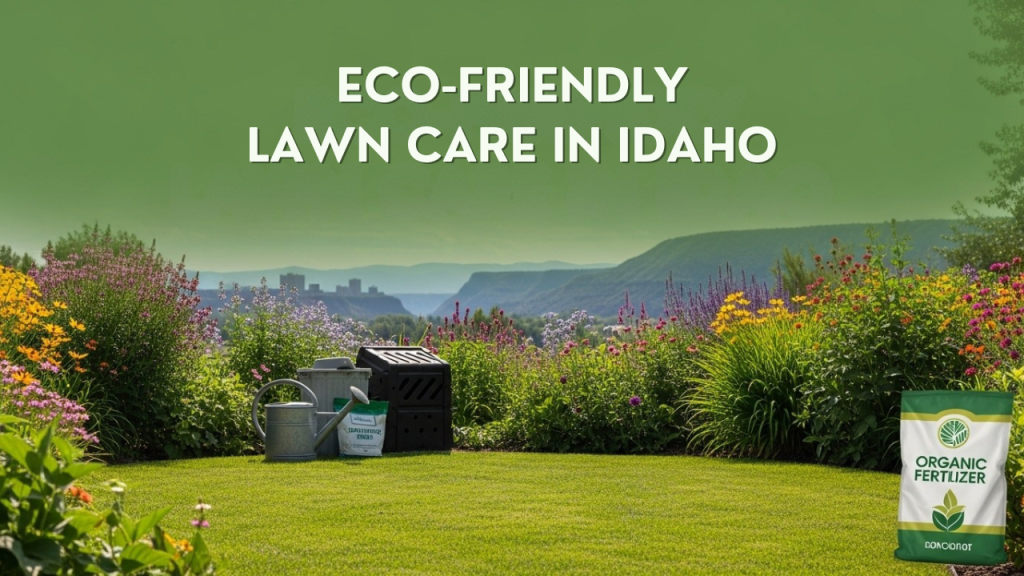 Eco-friendly lawn care in Idaho showcasing organic, water-wise landscaping and sustainable lawn maintenance practices in Twin Falls.